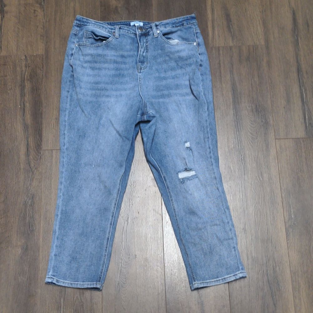 BP High Rise‎ Straight Leg Jeans Medium Light Wash size 14